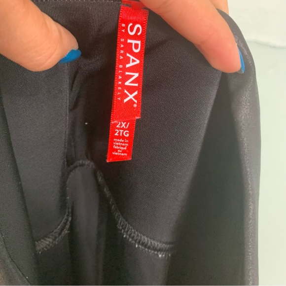 Spanx Faux Leather Plus Size 2XL Black 2437P - Picture 5 of 13